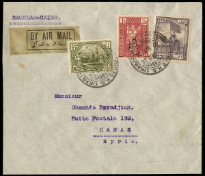 1922-34 group of covers to and from the Middle East, majority first flights incl. intermediates. Noted 9 Jan 1922 Baghdad - Cairo, ? Dec.1926 Baghdad - Cairo and 6 Jan.1926 UK - Cairo - Basra. Mainly Imperial Airways, many endorsed first flight, 2 registe