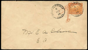 Charles A Lindbergh covers: 6 Feb.1928 locally addressed cover cancelled Port au Prince, with red Lindbergh aeroplane cachet; 7 Mar.1930 Port au Prince - Antigua, NYRBA flown cover [100 flown]. Both on annotated pages.