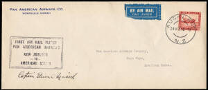 1st flight covers with 30 Apr.1932 Auckland - Russell & Dargaville - Russell; 1934 Australia/New Zealand group x5 incl. June NZ - New Guinea cover registered to New York; 1937 Samoa Clipper group x4 incl. cover to American Samoa signed by the pilot; 20-22