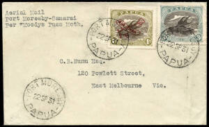 24 Sept. 1931 (AAMC.P32) Port Moresby - Samarai cover, flown by P.H.Moody on the inaugural flight over this route. [10 flown]. Ex Ray Kelly.