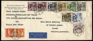 29 Mar.1939 (AAMC.P144) Archbold Expedition flight cover, Hollandia - Port Moresby per "Guba II" with 'BIOLOGICAL EXPLORATIONS/.../1938 NEW GUINEA EXPEDITION' imprint at upper-left, minor soiling at right.