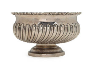 Sterling silver float bowl, by John Round of Sheffield circa 1898. 