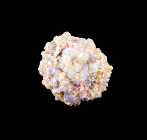 OPAL PINEAPPLE: pseudomorph of extinct mineral known as ikaite. Rare - only occur at White Cliffs, NSW. [This crystal-like shape is known as an Opal Pineapple. In fact they are neither crystals nor pineapples. Opal is an amorphous mineral, meaning they ha
