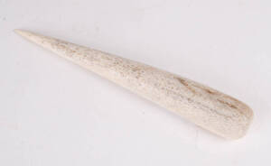 A whalebone fid, 19th century. Length 25cm