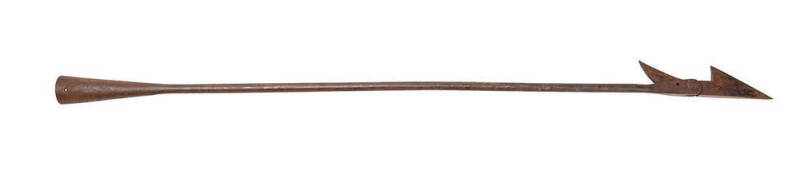 Toggle iron harpoon, 19th century. 98cm