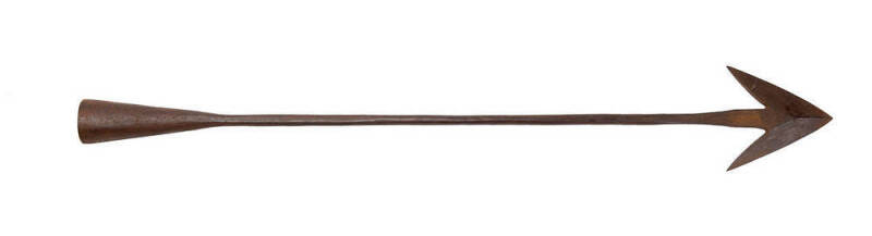 Whale harpoon, single flued stamped "A.S. London". 19th century. 85cm