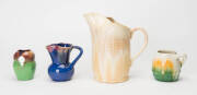 REMUED Pottery, group of 4 assorted jugs & vases from the 1930s, ranging in size from 9cm to 22cm