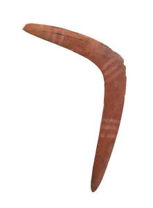 A fine boomerang, Broome area West Australia with remains of ocre finish, late 19th century. 55cm