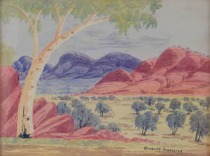 RICHARD FORRESTER TJAPANANGKA: Hermannsburg school watercolour signed lower right. 50 x 37cm&nbsp;