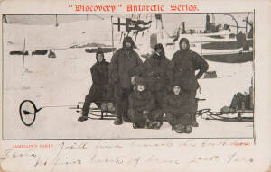 POSTCARDS: "Discovery" Antarctic Series. Two cards showing "Armitage's Party" & "Emperor Penguin Rookery At Commencement Of Great Barrier". Circa 1910