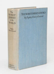 "The Worst Journey in the World - Antarctic 1910-1913" by Apsley Cherry-Orchard. [Catto & Windus, London, 1937]. The 1st one-volume edition; large 8vo; 585pp plus plates and maps.