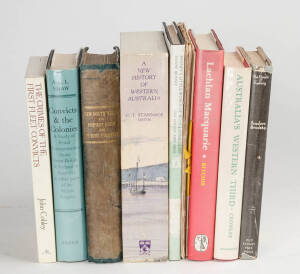Australian History; "Convicts & the Colonies", A.G. Shaw, "The Crimes of the First Fleet Convicts" & "The Crimes of the Lady Juliana Convicts - 1790" both by J. Cobley; NSW, 1837 "New South Wales its Present State and Future Prospects; being a statement w
