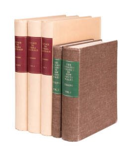 Australian History: "Voyage to Terra Australis" by Flinders [Library Board South Australia, 1966] facsimile edition in 3 volumes; "The English Colony in New South Wales" by David Collins [Library Board South Australia, 1971] facsimile edition in 2 volumes