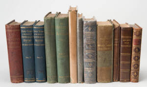 A small library of antique books on Australian themes; noted "Australian Felix" by G.H.Haydon [Lond., 1846]; "The History of the Rise & Progress of the New British Province of South Australia" by J. Stephens [Lond., 1939]; "The Three Colonies of Australia