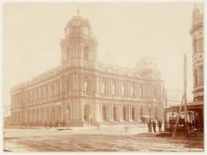 J.W.LINDT: Gelatin silver photographs of the Melbourne G.P.O. & the Melbourne Public Library/Museum. Both 19 x 14cm