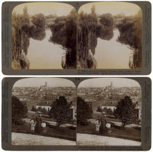 Six stereoviews of New Zealand and Australian scenes and events.