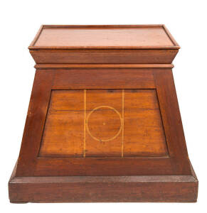 Masonic Pedestal: Australian cedar, mid 19th century. Height 72cm, width 87cm, depth 62cm