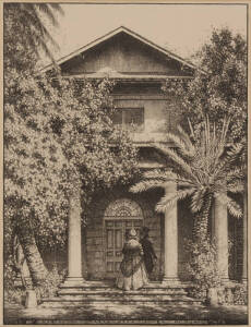 HARDY WILSON (1881-1955), Newington, lithograph, 34 x 25 cm