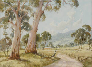 FRANK MUSTAERS (1920-2005), The Country Road, watercolour, signed 'Frank Mustaers' lower left, 33.5 x 46 cm