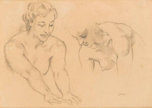 NORMAN ALFRED WILLIAMS LINDSAY (1879-1969), Two Studies, pencil, initialled 'NL' lower right, bears title verso