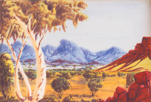 KEITH NAMATJIRA (1938-1977): Hermannburg school watercolour, signed lower centre. 27 x 18cm