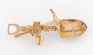 A miner's brooch, South Africa, gold.