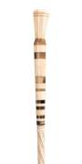 A whalebone, baleen and spiral carved walking cane, 19th century. 78cm long - 2