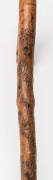 WALKING STICK. Finely carved walking cane with inscription "J.G.H. Souvenir 1918 Langres France". 93cm - 2