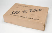 Hat boxes (4) and advertising ware, Akubra and Fayrefield hats. Plus reproduction advertising print. (5 items) - 2