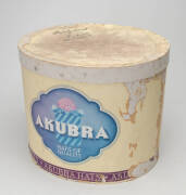 Hat boxes (4) and advertising ware, Akubra and Fayrefield hats. Plus reproduction advertising print. (5 items) - 3