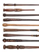 AUSTRALIAN STOCKWHIPS & OTHER CURIOS: Museum standard life-time collection of&nbsp;stockwhip handles, walking sticks & walking stick handles. Predominantly Australian origin ranging from early 19th to mid 20th century. Many fine examples including fiddleback b - 5