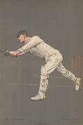 1905 ALBERT CHEVALLIER TAYLER PRINTS, of cricketers in action, noted W.G.Grace (trimmed); plus all Australian cricketers -&nbsp;Warwick Armstrong,&nbsp;Albert Cotter, Joe Darling, R.A.Duff, Syd Gregory, Clem Hill,&nbsp;A.J.Hopkins,&nbsp;J.J.Kelly, Frank Laver, C.E.McLeod,&nbsp;Mo