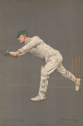 1905 ALBERT CHEVALLIER TAYLER PRINTS, of cricketers in action, noted W.G.Grace (trimmed); plus all Australian cricketers -&nbsp;Warwick Armstrong,&nbsp;Albert Cotter, Joe Darling, R.A.Duff, Syd Gregory, Clem Hill,&nbsp;A.J.Hopkins,&nbsp;J.J.Kelly, Frank Laver, C.E.McLeod,&nbsp;Mo - 2