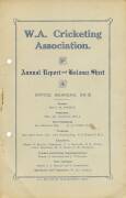 WACA: Group with Annual Reports for 1917-18, 1918-19 (3), 1919-20, 1942-43 (3), 1943-44 (2), 1944-45 & 1948 (4); plus Year Books for 1948-49 (11), 1970-71, 1976-77, 1978-79, 1979-80 & 1981-82. Fair/Good condition.