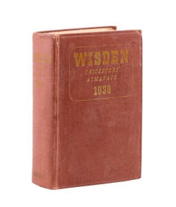 "Wisden Cricketers' Almanack" for 1939, original hardback. Fair condition.