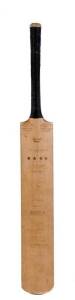 1948 AUSTRALIAN TOUR TO ENGLAND: Full size "Quaife & Lilley" Cricket Bat signed by England & Australia on front (some signatures faded) with 14 legible signatures including Len Hutton, Alec Bedser, Lindsay Hassett & Keith Miller; signed on reverse by Warw