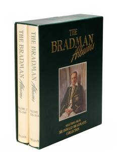 DON BRADMAN: "The Bradman Albums" [Sydney, 1990], each volume signed twice by Don Bradman.