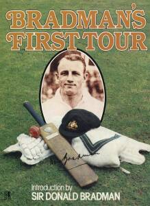 CRICKET BOOKS, noted "Bradman's First Tour" published by Rigby [Adelaide, 1981] signed by Bradman on front cover; "Just My Story" by Len Hutton (signed) [London, 1956]; "The Bradman Diary 1991" (signed by Bradman); 1990-2006 Wisdens (9).