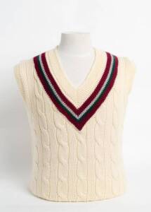 WEST INDIES TEST JUMPER (sleeveless), ex Bill Edwards of Swansea, who provided West Indies clothing 1970s-90s. G/VG condition.