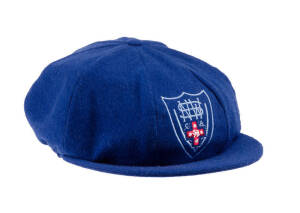 NEW SOUTH WALES CRICKET CAP, baggy blue with embroidered "NSWCA" logo on front, player unknown. G/VG condition.&nbsp;