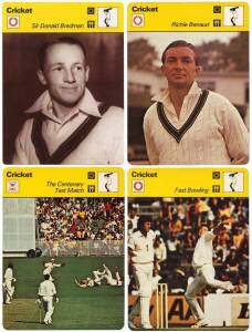 1977-80 Sportscaster/Editions Rencontre "Cricket cards" [104/126 known showing cricket]. Wonderful collection of these sought after cards. G/VG.