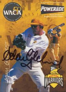 1997 WACA/Powerade/Town & Country Bank "Western Warriors 1997-98/ 50 Years in the Sheffield Shield" [15], duplicated range in album, all signed, with 3-33 of each card. G/VG condition.