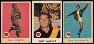 1964-66 Scanlens cards, noted 1964 [4/33 + 5 spares]; 1965 [5/36 + 6 spares] & 1966 [1/72]. Poor/G.
