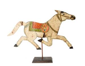 Folk Art Weather Vane Ornament of Horse, mid 19th Century.