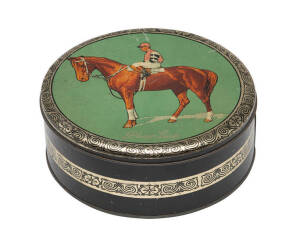 PHAR LAP: Phar Lap tin, 22cm diameter.