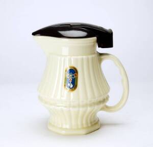 1956 MELBOURNE OLYMPICS: "Nilsen" Electic Kettle decorated with "XVIth Olympiad/ Melbourne 1956" logo. No cord, otherwise good condition.