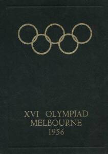1956 MELBOURNE OLYMPICS GROUP, noted "Official Report"; pennant "Royal Visit/ Olympic Games/ Melbourne/ 1956"; "The Olympic Games, Melbourne 1956" Colorgravure book.