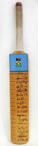 SIGNED CRICKET BATS, noted 1993-94 South Africa (16 signatures; 1994-95 England (19 signatures); 1996-97 Pakistan (18 signatures); 2000-01 Zimbabwe (17 signatures). Good range of autographs. Mainly Good condition (handle rubber perishing).