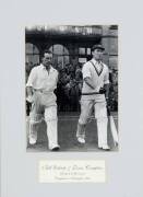 INDIA & ENGLAND, noted 1946 Indian team photograph;&nbsp;1947-48 England team picture with 12 signatures; 1948-49 England team photograph; 1950-51 official England team sheet with 19 signatures (some fading); signed photo of Bill Edrich & Denis Compton walking