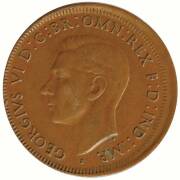 Copper coins. A larger accumulation with &frac12;d's, 3.75+kgs, with a few KGV, majority KGVI & QEII. 1d's 19.5+kgs, majority KGVI & QEII with a larger percentage of KGV than &frac12;d's. Plus 14.0+kgs of 1c and 2c. Noted 1943 mis-struck 1d. Mixed grades with some bett - 2